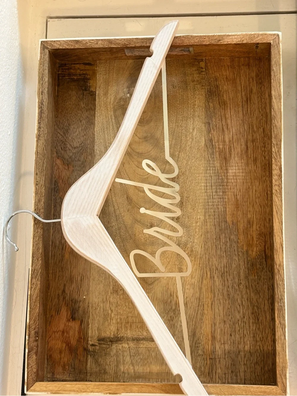 'Bride' Wooden Wedding Hanger